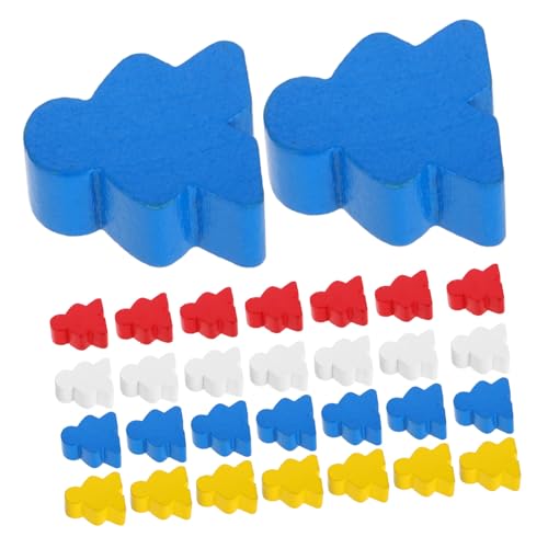 BESTonZON 40 Stück Bunte Holzfiguren für Brettspiele Holzspielsteine für Klassenzimmer Ersatzteile für Schachspiele Spielsteine Robustem Holz Spielzubehör BESTonZON 40 Stück Bunte Holzfiguren für Brettspiele Holzspielsteine für Klassenzimmer Ersatzteile für Schachspiele Spielsteine Robustem Holz Spielzubehör von BESTonZON