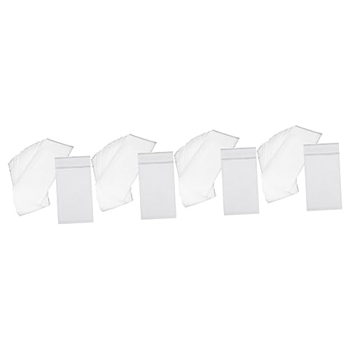 BESTonZON 400 STK Gewachste Papiertüten Papierverpackung Verpackungsbeutel Für Kleidung Kekstüten Zum Verpacken Selbstverschließende Durchsichtige Beutel Schablone Insourcing Weiß Pergamin von BESTonZON