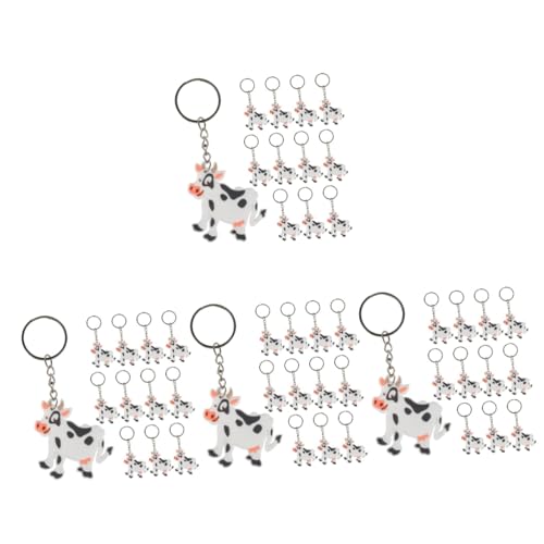 BESTonZON 48 Stck Teiliges Cartoon Kuh Schlüsselanhänger Niedlicher Anhänger Tierisch Süßer Schlüsselring für Taschen Geburtstags und Partygeschenke BESTonZON 48 Stck Teiliges Cartoon Kuh Schlüsselanhänger Niedlicher Anhänger Tierisch Süßer Schlüsselring für Taschen Geburtstags und Partygeschenke von BESTonZON
