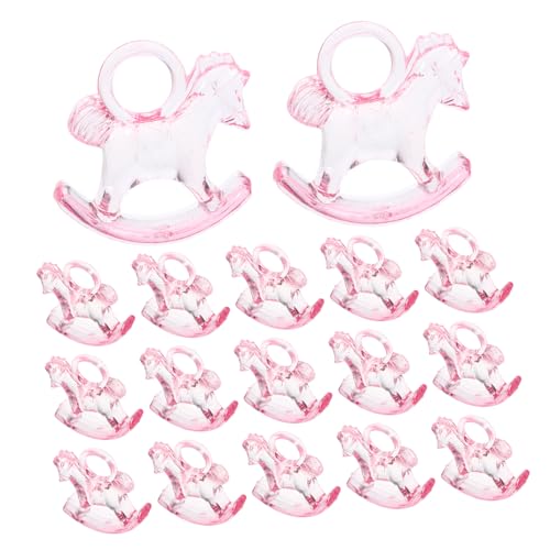 BESTonZON 48 Stück Acrylic Shower Dekoration Teiliges Schaukeldesign für Jungen und Mädchen Rocking Horse Ornamente für Tisch und Partygeschenke BESTonZON 48 Stück Acrylic Shower Dekoration Teiliges Schaukeldesign für Jungen und Mädchen Rocking Horse Ornamente für Tisch und Partygeschenke von BESTonZON