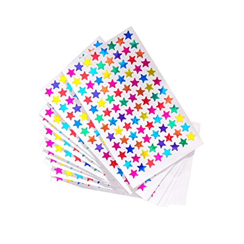 BESTonZON 4800 Bunte Sternaufkleber Für Dekorative Pentagramm Sticker Belohnungsaufkleber Für Schüler Pro Packung Ideal Für Belohnungssysteme Und Kreative Bastelideen von BESTonZON