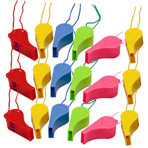 BESTonZON 48Stücke Plastikpfeifen mit Trageband Schiedsrichterpfeifen für Training Notfälle Spiele und Partys Robuste und Langlebige Kinderpfeifen aus Hochwertigem Material BESTonZON 48Stücke Plastikpfeifen mit Trageband Schiedsrichterpfeifen für Training Notfälle Spiele und Partys Robuste und Langlebige Kinderpfeifen aus Hochwertigem Material von BESTonZON
