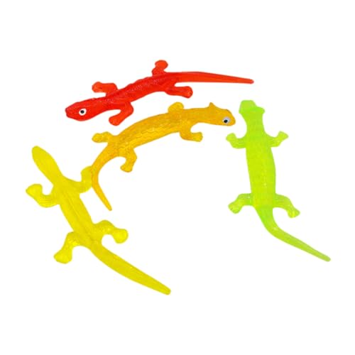 BESTonZON 4Stücke Elastische Eidechsen Dehnbare Reptilien für Party Gefälligkeiten Stressabbau und Mitgebsel für Kindergeburtstage und Feste BESTonZON 4Stücke Elastische Eidechsen Dehnbare Reptilien für Party Gefälligkeiten Stressabbau und Mitgebsel für Kindergeburtstage und Feste von BESTonZON
