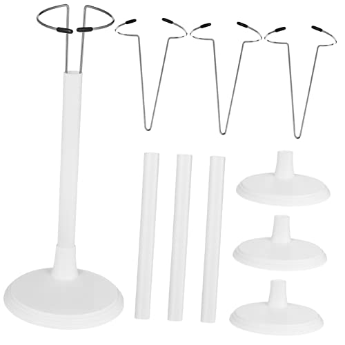 BESTonZON 4Stücke Puppenständer aus Verstellbar für Puppen und Actionfiguren Praktischer Aufbewahrungsständer für Zuhause und Geschäft von BESTonZON