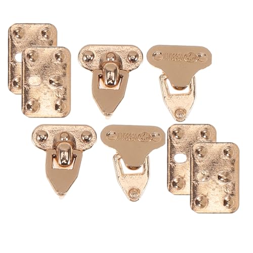 BESTonZON 4sätze Mini Koffer Metall-Clips Für -projekte -zubehör Schmuck-Organizer Miniatur-gepäckverschlüsse Für Kreative Handarbeiten von BESTonZON