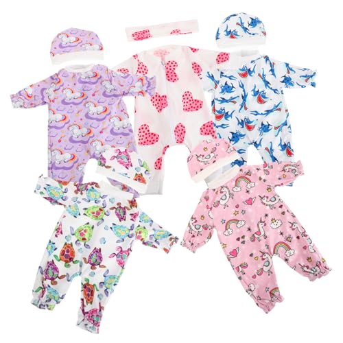 BESTonZON 5 Sätze Puppenkleidung Puppenaccessoires Kleidung für Puppen Puppenmode Puppen Kleidung Mini-Puppen Babypuppen -Outfits Zubehör für Babypuppen Stoff BESTonZON 5 Sätze Puppenkleidung Puppenaccessoires Kleidung für Puppen Puppenmode Puppen Kleidung Mini-Puppen Babypuppen -Outfits Zubehör für Babypuppen Stoff von BESTonZON