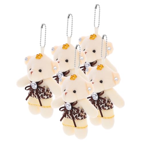 BESTonZON 5stücke Teiliges Mini Plüschbären Für Schlüsselanhänger Und Hochzeitsdekorationen Süße Cartoon-bärenfiguren Für Kreative Bastelprojekte Und BESTonZON 5stücke Teiliges Mini Plüschbären Für Schlüsselanhänger Und Hochzeitsdekorationen Süße Cartoon-bärenfiguren Für Kreative Bastelprojekte Und von BESTonZON