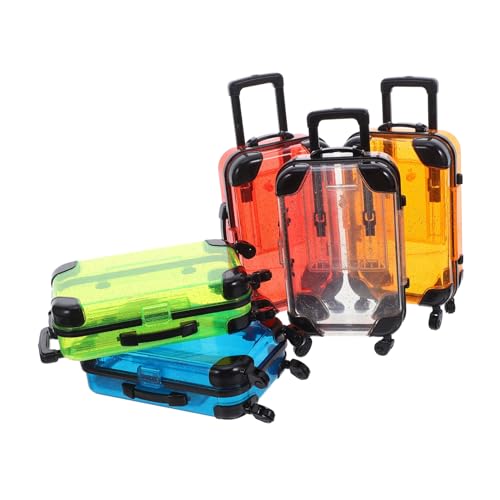 BESTonZON 5 Stück Kinderspielzeugbehälter Kindertrolley Spielzeuggepäck Für Minikoffer Kleinkindkoffer Kinderkoffer Kinderreiseanzug Kinderkoffer Koffer Mit Rollen von BESTonZON