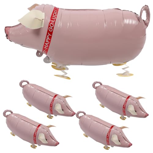 BESTonZON 5 Stück Schwein Folienballons Partydeko Piggy Inflatable Balloon Luftballons Bauernhoftiere Spaß für Geburtstag Indoor Outdoor BESTonZON 5 Stück Schwein Folienballons Partydeko Piggy Inflatable Balloon Luftballons Bauernhoftiere Spaß für Geburtstag Indoor Outdoor von BESTonZON