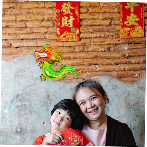 BESTonZON 5 Stück Teiliges Chinesisches Neujahrs Drachenfolie Ballon Langlebige Aluminiumfolie Grün Vielseitige Partydekoration für Frühlingsfest Geeignet für Familienfeiern und BESTonZON 5 Stück Teiliges Chinesisches Neujahrs Drachenfolie Ballon Langlebige Aluminiumfolie Grün Vielseitige Partydekoration für Frühlingsfest Geeignet für Familienfeiern und von BESTonZON