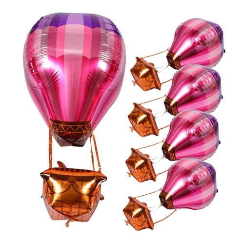 BESTonZON 5 Stück Teiliges Heißluftballon Folienballon aus Robustem Aluminiumfolie für Hochzeit Geburtstag Shower Partydekoration Realistische Vielseitige Feiergestaltung BESTonZON 5 Stück Teiliges Heißluftballon Folienballon aus Robustem Aluminiumfolie für Hochzeit Geburtstag Shower Partydekoration Realistische Vielseitige Feiergestaltung von BESTonZON