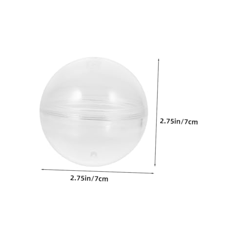 BESTonZON 5 Stück Transparente Befüllbare Kugeln Runde Kunststoffkapseln für Automaten Vielseitige Verpackung für Süßigkeiten Kleine Geschenke Partydeko Langlebig und Wiederverwendbar BESTonZON 5 Stück Transparente Befüllbare Kugeln Runde Kunststoffkapseln für Automaten Vielseitige Verpackung für Süßigkeiten Kleine Geschenke Partydeko Langlebig und Wiederverwendbar von BESTonZON