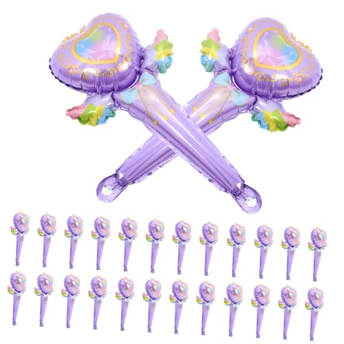 BESTonZON 50 Stück Folienballons in Form Einer Handlichen Feenstab Luftballons Aluminiumfolie Cartoon Design Robust und Reißfest als Party Deko und Fotorequisiten für Geburtstagsfeiern und BESTonZON 50 Stück Folienballons in Form Einer Handlichen Feenstab Luftballons Aluminiumfolie Cartoon Design Robust und Reißfest als Party Deko und Fotorequisiten für Geburtstagsfeiern und von BESTonZON