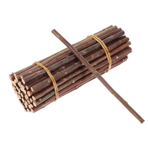BESTonZON 50 Stück Holzstäbe zum Basteln Robuste Naturzweige Lang für DIY deko Kreative Handwerksprojekte Natürliche Holzäste für Wohnraumgestaltung und Foto requisiten von BESTonZON