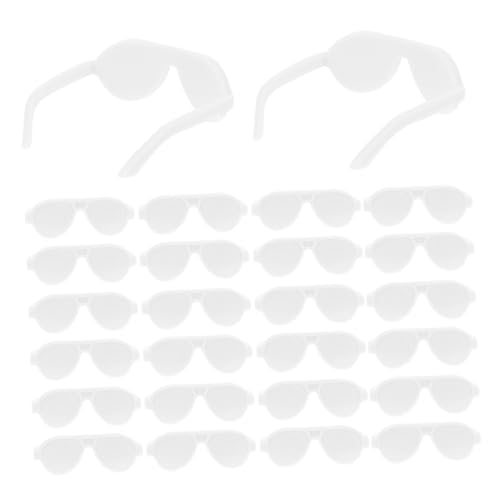 BESTonZON 50 Stück Minipuppenbrille winzige Spielsachen Babypuppenmöbel Mini- Puppenhaus-Miniaturen Mini-Puppen stylische Puppensonnenbrille -Brillen-Requisiten Plastik Weiß BESTonZON 50 Stück Minipuppenbrille winzige Spielsachen Babypuppenmöbel Mini- Puppenhaus-Miniaturen Mini-Puppen stylische Puppensonnenbrille -Brillen-Requisiten Plastik Weiß von BESTonZON