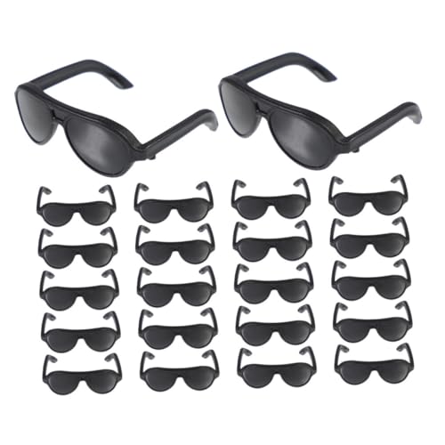BESTonZON 50 Stück Puppenbrille DIY Dekoration Zubehör Puppe Mini-Brille Puppenhaus Brille Schwarze Minibrille Puppen Brillenzubehör Für Puppen Mini-Puppen-Brille Plastik Black BESTonZON 50 Stück Puppenbrille DIY Dekoration Zubehör Puppe Mini-Brille Puppenhaus Brille Schwarze Minibrille Puppen Brillenzubehör Für Puppen Mini-Puppen-Brille Plastik Black von BESTonZON