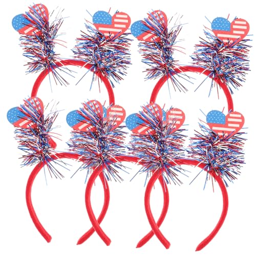 BESTonZON Kopfbedeckung Mit Usa-flagge 5-teiliges Unisex-stirnband Für Den 4 Juli Patriotische Dekoration Für Alle Altersgruppen BESTonZON Kopfbedeckung Mit Usa-flagge 5-teiliges Unisex-stirnband Für Den 4 Juli Patriotische Dekoration Für Alle Altersgruppen von BESTonZON