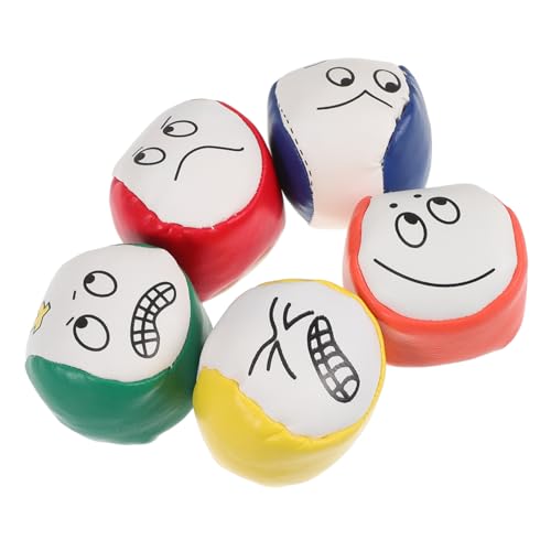 BESTonZON 5stücke Teiliges Set Junge Mädchen Sandbags Mit Cartoon-Gesichtern Weiche Wurfspielzeuge Für Outdoor-Spiele Verbessern Die Koordination Und Für Jungen Und Mädchen BESTonZON 5stücke Teiliges Set Junge Mädchen Sandbags Mit Cartoon-Gesichtern Weiche Wurfspielzeuge Für Outdoor-Spiele Verbessern Die Koordination Und Für Jungen Und Mädchen von BESTonZON
