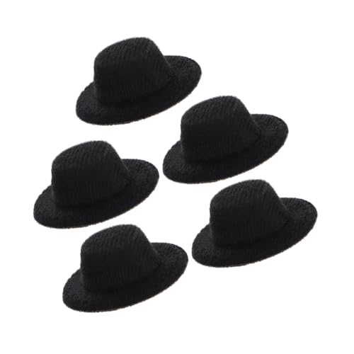 BESTonZON 5st Mini-Hut Schirmmützen Kawaii Puppenhüte Zarte Kleine Hüte Mini-puppenhüte Für Getränke Kleine Hüte Zum Basteln Dekorative Puppenhüte Kleiner Zylinder Hutminiatur Stoff Black BESTonZON 5st Mini-Hut Schirmmützen Kawaii Puppenhüte Zarte Kleine Hüte Mini-puppenhüte Für Getränke Kleine Hüte Zum Basteln Dekorative Puppenhüte Kleiner Zylinder Hutminiatur Stoff Black von BESTonZON