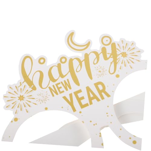 BESTonZON 6 Stück Happy Year Brillen Teiliges Papier Partybrillen Bunte Farbverlauf Weiß Silvester Deko Lustige Foto Requisiten für Erwachsene und Feierlichkeiten BESTonZON 6 Stück Happy Year Brillen Teiliges Papier Partybrillen Bunte Farbverlauf Weiß Silvester Deko Lustige Foto Requisiten für Erwachsene und Feierlichkeiten von BESTonZON