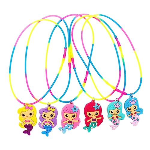 BESTonZON 6stücke Meerjungfrau Mädchen Halskette Bunte Schmuckstücke Für Mädchen Partygeschenke Und Spielzeug Für Kreative Fantasie Und Rollenspiele BESTonZON 6stücke Meerjungfrau Mädchen Halskette Bunte Schmuckstücke Für Mädchen Partygeschenke Und Spielzeug Für Kreative Fantasie Und Rollenspiele von BESTonZON