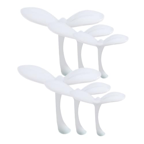 BESTonZON 6 Stück Sprossenmodell DIY Harzformen Harz Sprossenzubehör DIY Schmuckformen Harzkunst Sprossen Mikrolandschaftsformen Pilz Harzformen Epoxidharz Zubehör Weißer Kunststoff von BESTonZON