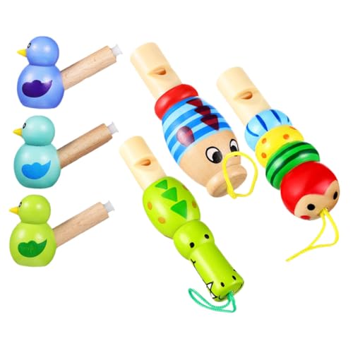 BESTonZON 6 Stück Teiliges Holzpfeifen Niedlichen Tierformen Langlebig aus Holz und PVC Leichte Kinderpfeifen für Geburtstagsfeiern Musikförderung und Partyspaß für Tägliche Unterhaltung BESTonZON 6 Stück Teiliges Holzpfeifen Niedlichen Tierformen Langlebig aus Holz und PVC Leichte Kinderpfeifen für Geburtstagsfeiern Musikförderung und Partyspaß für Tägliche Unterhaltung von BESTonZON