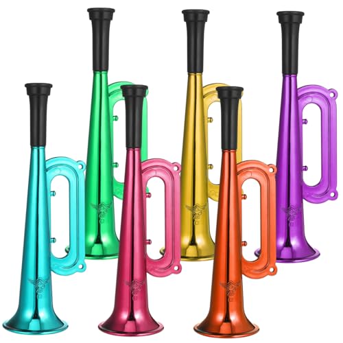 BESTonZON 6 Stück Teiliges Kunststoff Trompeten Bunte Kindertrompeten Sportveranstaltungen Jubeltröten Laute Musikinstrumente für Party Fans BESTonZON 6 Stück Teiliges Kunststoff Trompeten Bunte Kindertrompeten Sportveranstaltungen Jubeltröten Laute Musikinstrumente für Party Fans von BESTonZON