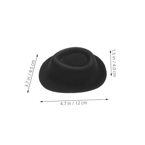 BESTonZON 6 Stück Teiliges Miniatur Jazz Hüte Schwarz Leichte Bruchfeste Kleine Filzhüte für DIY Puppenhüte Cake Puppenzubehör und Kreative Bastelprojekte BESTonZON 6 Stück Teiliges Miniatur Jazz Hüte Schwarz Leichte Bruchfeste Kleine Filzhüte für DIY Puppenhüte Cake Puppenzubehör und Kreative Bastelprojekte von BESTonZON