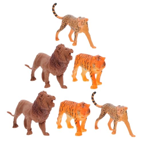 BESTonZON 6 Stück Teiliges Miniatur Tierfiguren aus Kunststoff Realistische Dschungel Tiere als Tortendeko Wiederverwendbare Kindergeburtstagsdeko für Tisch und Party Lustige Tierstatuen BESTonZON 6 Stück Teiliges Miniatur Tierfiguren aus Kunststoff Realistische Dschungel Tiere als Tortendeko Wiederverwendbare Kindergeburtstagsdeko für Tisch und Party Lustige Tierstatuen von BESTonZON