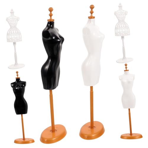 BESTonZON 6 Stück Teiliges Puppenhaus Mannequin aus Kunststoff Mini Schneiderpuppen für Puppenkleidungsdisplay Stabile Sichere Puppenständer für DIY Puppenhaus Dekoration BESTonZON 6 Stück Teiliges Puppenhaus Mannequin aus Kunststoff Mini Schneiderpuppen für Puppenkleidungsdisplay Stabile Sichere Puppenständer für DIY Puppenhaus Dekoration von BESTonZON