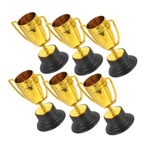 BESTonZON 6 Stück Trophäenspielzeug Mini-Trophäenbecher Teilnahme Trophäe Wettkampf-Trophäe Schul Trophäe Turnier Trophäe winzige Trophäen Siegerpokal Trophäe Plastik Golden Wiederverwendbar BESTonZON 6 Stück Trophäenspielzeug Mini-Trophäenbecher Teilnahme Trophäe Wettkampf-Trophäe Schul Trophäe Turnier Trophäe winzige Trophäen Siegerpokal Trophäe Plastik Golden Wiederverwendbar von BESTonZON