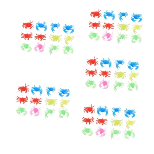 BESTonZON 60 Stck Teiliges Realistischer Krabben Spielzeuge aus Umweltfreundlichem Weichem TPR Material Bunte Meeresbewohner Deko Pädagogisches Tiermodell für Gartenspielzeug BESTonZON 60 Stck Teiliges Realistischer Krabben Spielzeuge aus Umweltfreundlichem Weichem TPR Material Bunte Meeresbewohner Deko Pädagogisches Tiermodell für Gartenspielzeug von BESTonZON