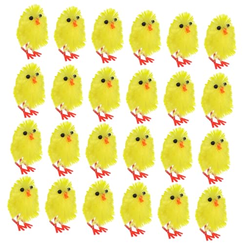 BESTonZON 60 Stück Ostern-Küken-Dekoration karnevalsdekoration Kükenspielzeug flauschige gelbe Küken Henne grill kuchen Hühnerparty Hühnerfiguren Chemiefaser und Kunststoff BESTonZON 60 Stück Ostern-Küken-Dekoration karnevalsdekoration Kükenspielzeug flauschige gelbe Küken Henne grill kuchen Hühnerparty Hühnerfiguren Chemiefaser und Kunststoff von BESTonZON