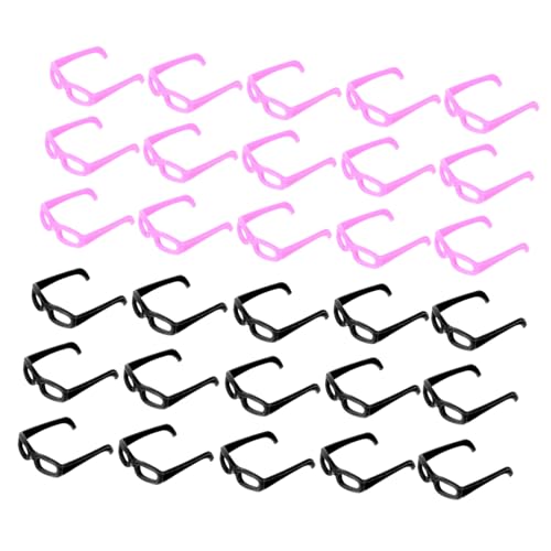 BESTonZON 60st Mini- Haustier Babypuppenkleidung Puppenhaus Augen Selbstklebend Zubehör Für Babypuppen Mini-Brille Für Puppenwagen Puppe Mit Brille Miniatur Plastik BESTonZON 60st Mini- Haustier Babypuppenkleidung Puppenhaus Augen Selbstklebend Zubehör Für Babypuppen Mini-Brille Für Puppenwagen Puppe Mit Brille Miniatur Plastik von BESTonZON