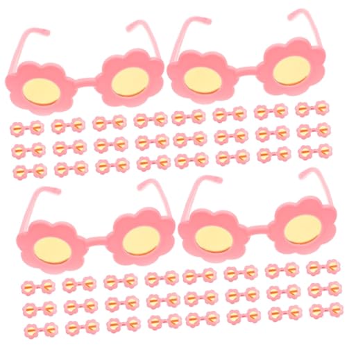 BESTonZON 64 Stk Minipuppenbrille Brillen Niedlich puppen sonnenbrille Spielzeug Sonnenbrille Kinderspielzeug Mädchenspielzeug kreative Puppensonnenbrille plastikpuppe cosplay brille Mode von BESTonZON