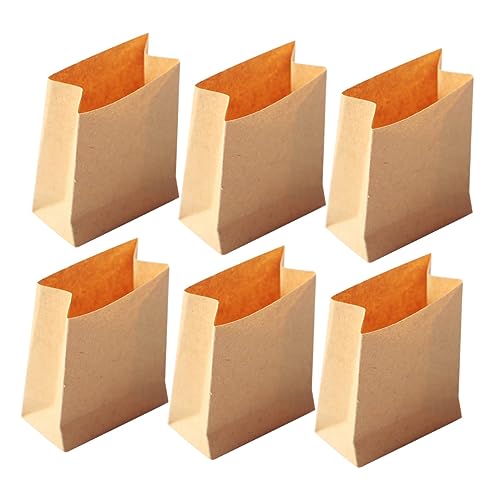 BESTonZON 6St Puppenhaus-Papiertüte Flash-Kit Bananenclip Haarspange Mini-Puppenhaus einfache Haarnadeln für kinderspielzeug Miniatur-Papiertüten Miniaturpuppenhaus Khaki BESTonZON 6St Puppenhaus-Papiertüte Flash-Kit Bananenclip Haarspange Mini-Puppenhaus einfache Haarnadeln für kinderspielzeug Miniatur-Papiertüten Miniaturpuppenhaus Khaki von BESTonZON