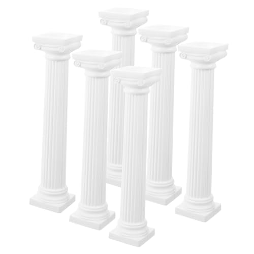 BESTonZON 6St Römisches Säulenmodell Fotorequisiten römische Säule Garten römische Säulenstatue römische Säulenvase Landschaftsbau römische Säule DIY Basteldeko Foto-Requisite Plastik Weiß BESTonZON 6St Römisches Säulenmodell Fotorequisiten römische Säule Garten römische Säulenstatue römische Säulenvase Landschaftsbau römische Säule DIY Basteldeko Foto-Requisite Plastik Weiß von BESTonZON