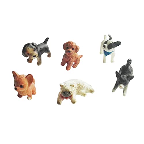 BESTonZON 6Stücke Mini Katzen Und Figuren Niedliche Tierfiguren Als Deko Für Puppenhaus Miniaturen Mischung Aus Verschiedenen Farben Und Designs von BESTonZON