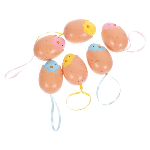 BESTonZON 6 Stücke Hängende Ornamente Frühling Ostern Baum Hängende Dekorationen Ostern Dekorationen Ostern Party Favors BESTonZON 6 Stücke Hängende Ornamente Frühling Ostern Baum Hängende Dekorationen Ostern Dekorationen Ostern Party Favors von BESTonZON