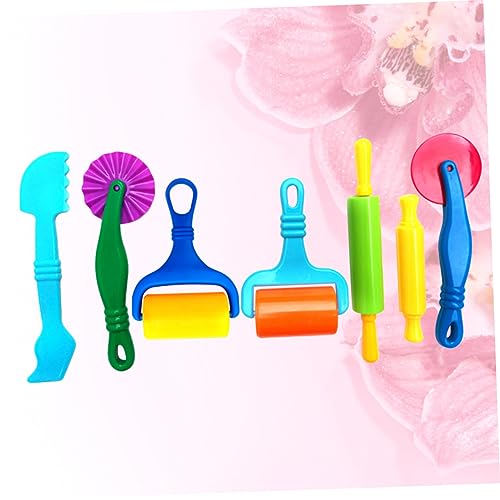 BESTonZON 7 Stück Teiliges Clay Rolling Pin aus Kunststoff Spielerisches Modellierwerkzeug Fördert Kreativität Feinmotorik und Eltern Junge Mädchen Interaktion Farben BESTonZON 7 Stück Teiliges Clay Rolling Pin aus Kunststoff Spielerisches Modellierwerkzeug Fördert Kreativität Feinmotorik und Eltern Junge Mädchen Interaktion Farben von BESTonZON