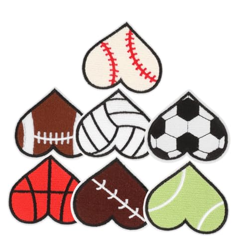 BESTonZON 7 Stück Teiliges Herzförmiger Stoffaufnäher Bestickte Applikationen für Kleidung Diy Projekte und Sportflicken zum Aufbügeln und Reparieren von Jeans und Taschen BESTonZON 7 Stück Teiliges Herzförmiger Stoffaufnäher Bestickte Applikationen für Kleidung Diy Projekte und Sportflicken zum Aufbügeln und Reparieren von Jeans und Taschen von BESTonZON