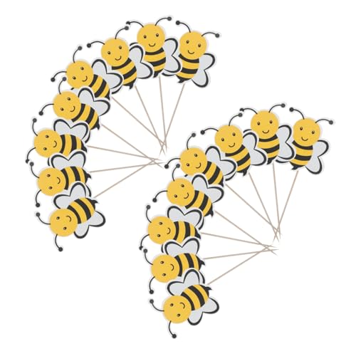 BESTonZON 72 Stück Teiliges Bee Cupcake Deko Bienen-motiv Cake Toppers Kinderfreundliche Stabile Kuchenstecker für Geburtstag Shower Einfache Anwendung und Schnelle Reinigung BESTonZON 72 Stück Teiliges Bee Cupcake Deko Bienen-motiv Cake Toppers Kinderfreundliche Stabile Kuchenstecker für Geburtstag Shower Einfache Anwendung und Schnelle Reinigung von BESTonZON