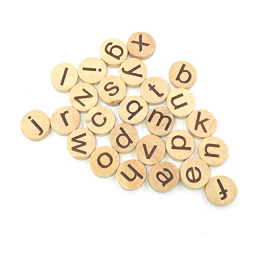 BESTonZON 78 Stück Holzbuchstaben Runde Holzscheiben mit Kleinen Buchstaben Dicke für DIY Kunsthandwerk und Lernmaterialien Bastelbedarf für Kreative Projekte BESTonZON 78 Stück Holzbuchstaben Runde Holzscheiben mit Kleinen Buchstaben Dicke für DIY Kunsthandwerk und Lernmaterialien Bastelbedarf für Kreative Projekte von BESTonZON