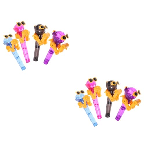 BESTonZON 8 STK Roboter Kinderständer lustig belohnung Kinder kindergeburtstags mitgebsel Spielzeuge Roboterspielzeug Lutscherhalter Lollipop-Halter-Roboter Lebensmittel Geschenk Abs von BESTonZON