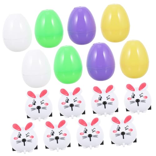 BESTonZON 8 Sätze Hasenwagen-Eier ostern für kinderspielzeuge toy ostergeschenk für Wickelkästen ostereier aus plastik entzückende mit ostern gefüllte eier Colorful BESTonZON 8 Sätze Hasenwagen-Eier ostern für kinderspielzeuge toy ostergeschenk für Wickelkästen ostereier aus plastik entzückende mit ostern gefüllte eier Colorful von BESTonZON