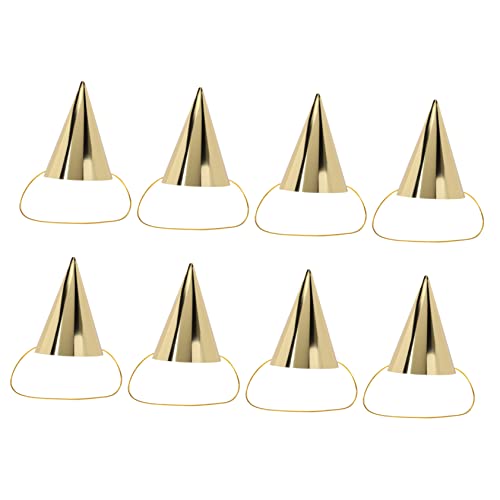 BESTonZON 8 Stück Gold Partyhut Kindergeburtstag Kappen Kindergeburtstagshut Geburtstagsparty Haarschmuck Geburtstagskegelhüte Kindergeburtstagshut Papierkegelhüte BESTonZON 8 Stück Gold Partyhut Kindergeburtstag Kappen Kindergeburtstagshut Geburtstagsparty Haarschmuck Geburtstagskegelhüte Kindergeburtstagshut Papierkegelhüte von BESTonZON