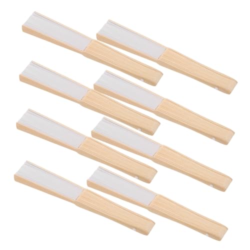 BESTonZON 8 Stück Teiliges Blanko Faltpapier Fächer mit Bambusrahmen Weißer Faltbarer Handfächer für DIY Malspaß für Kindergarten Sommerpartys und Outdoor Aktivitäten BESTonZON 8 Stück Teiliges Blanko Faltpapier Fächer mit Bambusrahmen Weißer Faltbarer Handfächer für DIY Malspaß für Kindergarten Sommerpartys und Outdoor Aktivitäten von BESTonZON