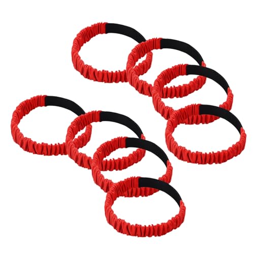 BESTonZON 8 Stück Teiliges Dreibeiniger Rennbänder Elastische Verstellbare Beinbänder in Leuchtenden Farben für Erwachsene Leichtes Material Sicher und Sichtbar für Outdoor-teamspiele von BESTonZON