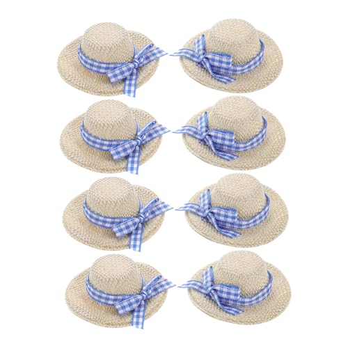 BESTonZON 8 Stück Teiliges Miniatur Strohhut mit Schleife Leichte Atmungsaktive Puppenhüte für Puppen Vielseitige Mini Doll Hats für Puppenhaus Dekoration und Foto Requisiten BESTonZON 8 Stück Teiliges Miniatur Strohhut mit Schleife Leichte Atmungsaktive Puppenhüte für Puppen Vielseitige Mini Doll Hats für Puppenhaus Dekoration und Foto Requisiten von BESTonZON